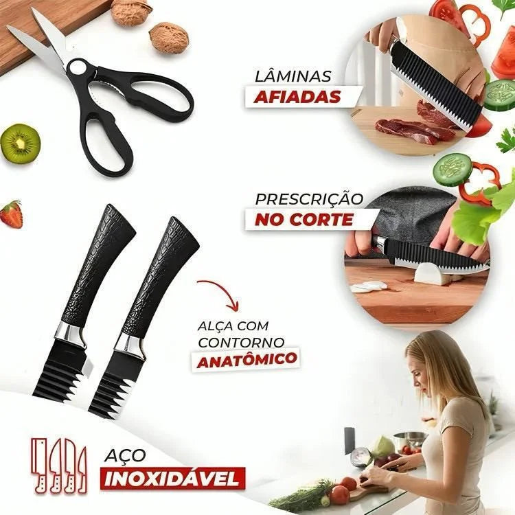 Kit de Facas Profissionais para Churrasco